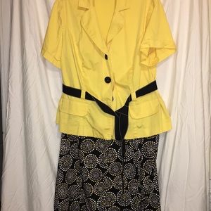 2 pc jacket and skirt